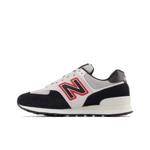 New Balance NB 574 Low Топ Беговые кроссовки Унисекс Бежевый Черный Красный