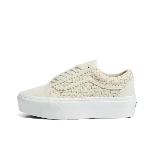 Vans Old Skool Collection Stackform Low Скейтборд Кроссовки Унисекс Экрю