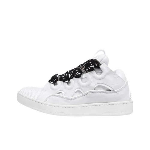 Lanvin Curb Low Топ Скейтборд Кроссовки Мужские Белые