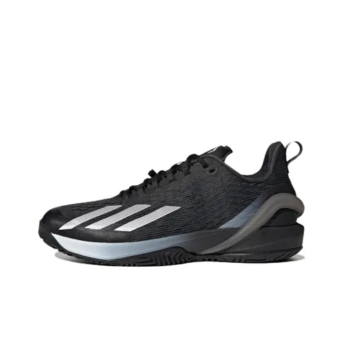Adidas Adizero Cybersonic Противоскользящие Устойчивые к истиранию Легкие Низкие Кроссовки для тенниса Мужские Черно-белые