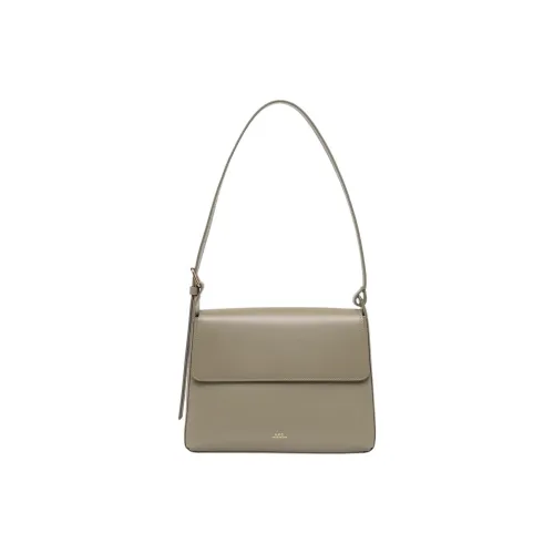 A.P.C Сумка через плечо из коровьей кожи женская зеленая