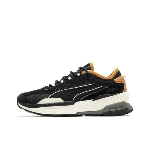 PUMA Extent Nitro Heritage Противоскользящий Устойчивый к истиранию Низкий Топ Повседневные Беговые кроссовки Унисекс Черный Белый