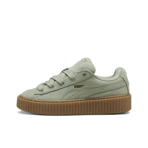 FENTY x PUMA Creeper Phatty Устойчивые к истиранию Дышащие Низкие Кроссовки для скейтбординга Женские Зеленые