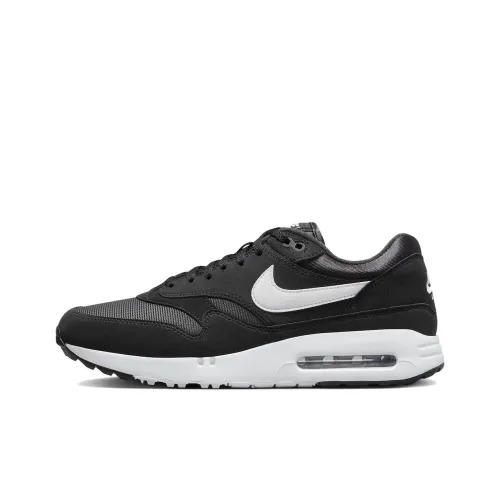 Nike Air Max 1 GOLF Низкий Топ Повседневная Обувь Мужская Черный Белый