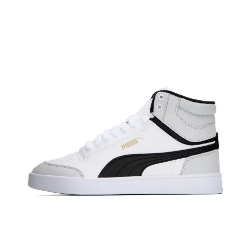 PUMA Shuffle MID WTR MID Топ Скейтборд Кроссовки Унисекс Белый Черный Серый