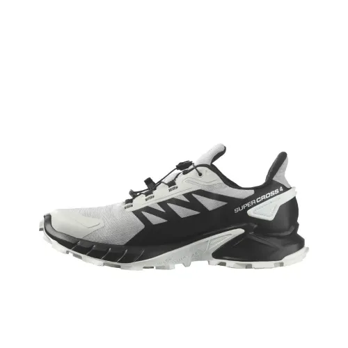 SALOMON Supercross 4 Slip-resistant Abrasion-resistant Low Top Streetwear Men's Gray Black SALOMON Supercross 4 Противоскользящий Устойчивый к истиранию Низкий Топ Уличная обувь Мужская Серый Черный