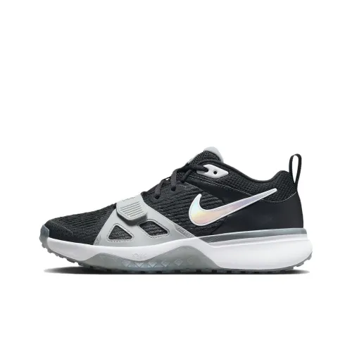 Nike Air Zoom Ромб Elite Шокабойеры Slip-resistant Низкий Топ Бейсбольные кроссовки Мужские Черный Серый