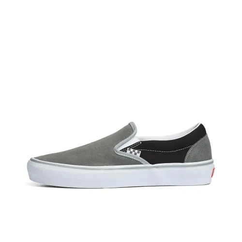 Vans Slip On Series Reflective Skate Low Top Скейтборд Кроссовки Унисекс Серый Черный