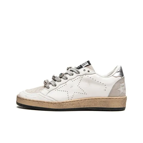 Golden Goose Ball Star Low Топ Скейтборд Кроссовки Мужские Белые Потертые