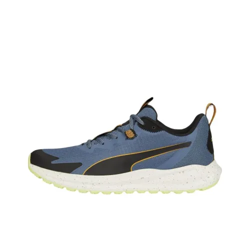 PUMA Twitch Runner Trail Slip Resistant Abrasion Resistant MID Топ Беговые кроссовки Unisex Light Синий черный