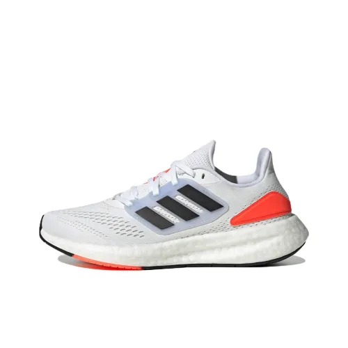 Adidas Pureboost 22 Low Топ Спринт Беговые кроссовки Женские Белый Оранжевый Черный