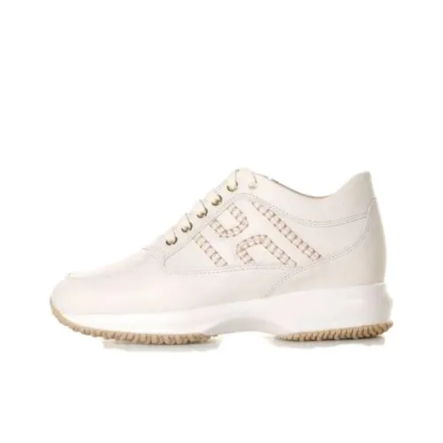 HOGAN Interactive Version Низкий Топ Повседневная Обувь Женская Бежевая