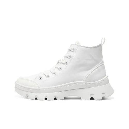 Skechers Street High Top Альпинистская Походная Обувь Женская Белая