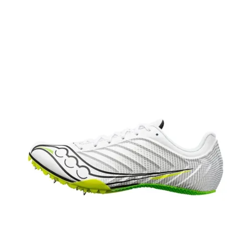 Saucony Spitfire 5 Slip-Resistant Low-Top Беговые кроссовки Мужские Белые