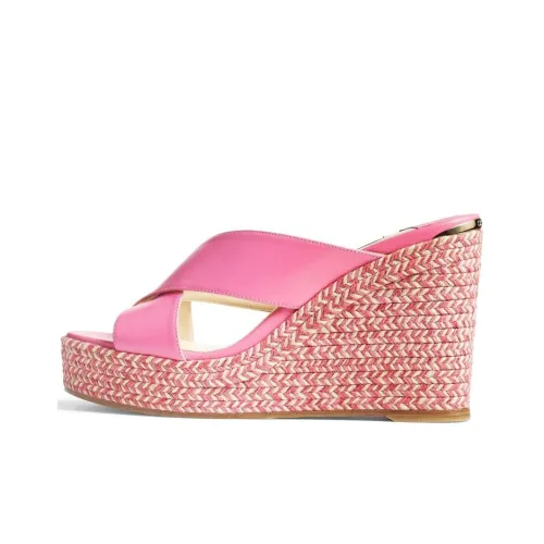 Jimmy Choo Dovina Слипоны Женские Розовые