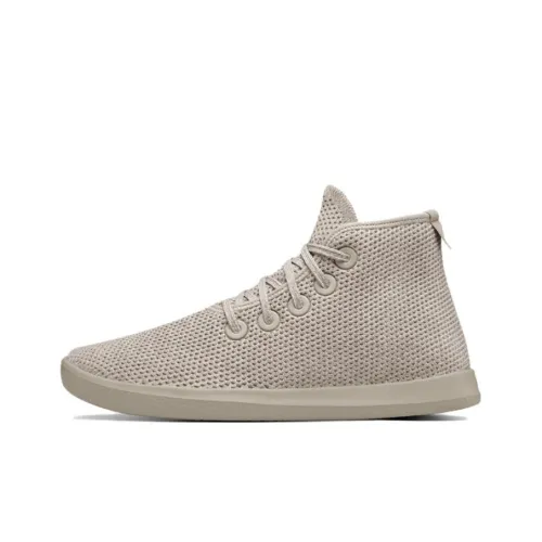 Allbirds Tree Toppers Slip-resistant Shock Absorbers High Top Skateboard Shoes Women's Rock Серый