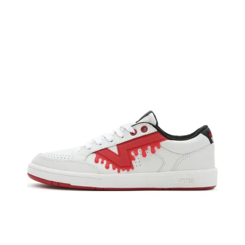 Vans Lowland CC Drip Low Топ Скейтборд Кроссовки Unisex Белый Красный