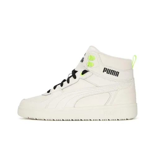 PUMA Rebound Joy High Топ Скейтборд Кроссовки Унисекс Белый Черный