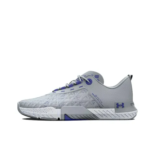 Under Armour TriBase Reign 5 Slip-Resistant Abrasion-Resistant Low-Top Training Shoes Women's Mist Gray