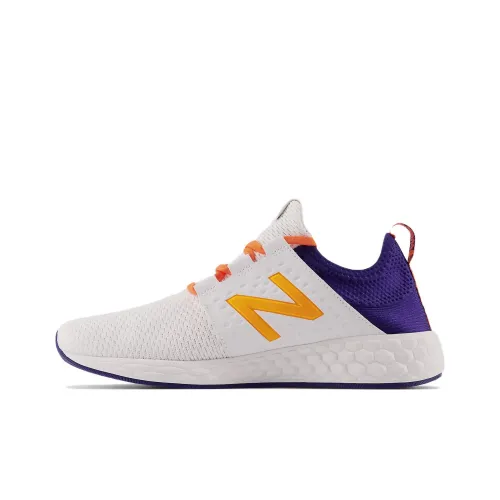 New Balance NB Свежий Пена Cruzv1 V1 Свежий Пена Reissue Low Топ Беговые кроссовки Белый Фиолетовый Желтый