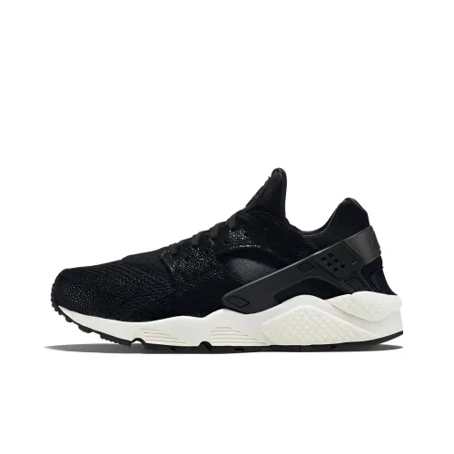 Nike Huarache Run Slip-resistant Abrasion-resistant Low-top Беговые кроссовки Мужские Черно-белые