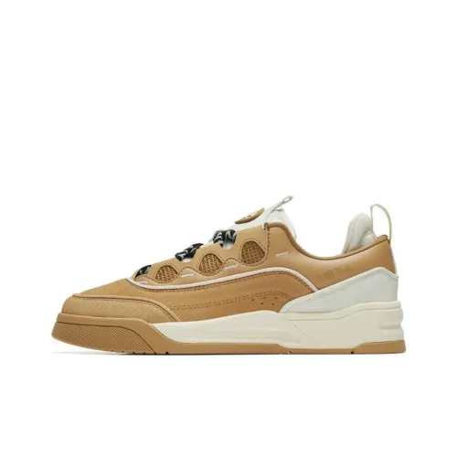 ANTA Jie AO Износостойкий и Легкий Низкий Топ Кроссовки для скейтбординга Мужские Рыжевато-коричневый