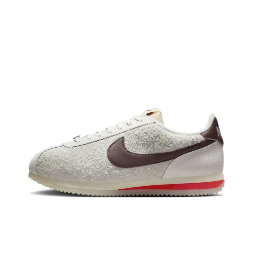 Nike Cortez Shock Absorbers Slip-resistant Abrasion-resistant Low Top Casual Running Shoes Women's Gray Найк Кортец Шок Абсорберз Антислип Резистентный Низкий Топ Повседневные Беговые Кроссовки Женские Серый