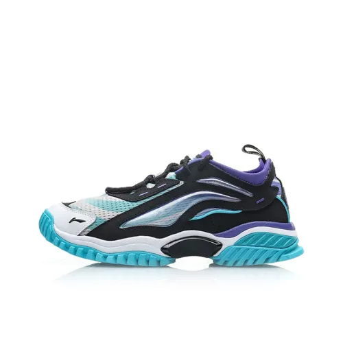 LINING Aurora Skywalk Bad FIVE XLARGE Амортизаторы Slip-resistant Низкий Топ Спортивная Повседневная Обувь Мужская Синий Черный