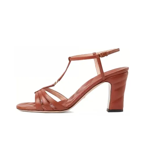 GUCCI One Ремень Сандалии Женские Коричневый