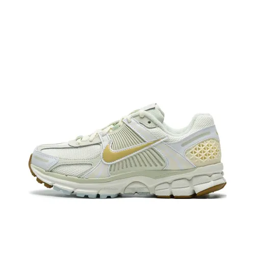 Nike Air Zoom Vomero 5 Low Топ Повседневный Тренировки Городской Коммутирование Беговые кроссовки Женские Зеленый Желтый Белый