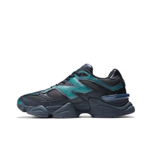 Mowalola x New Balance NB 9060 'Burglarwear' Низкий Топ Casual Унисекс Черный Зеленый