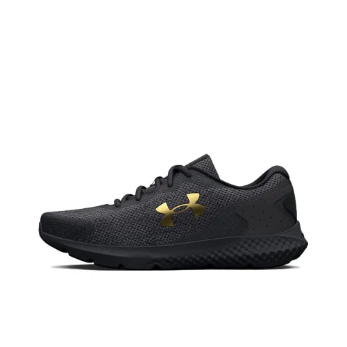 Under Armour Charged Rogue 3 Low Топ Повседневные Беговые Кроссовки Мужские Черный Золото
