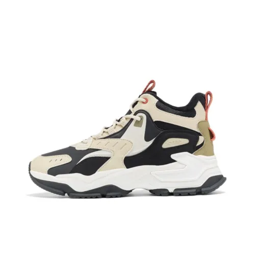 XTEP Red Rock 2,0 Slip Устойчивый к истиранию MID Топ Спортивная повседневная обувь Мужская Черный Желтый