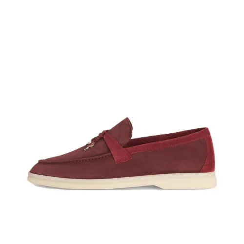 Loro Piana Summer Walk Женские повседневные туфли Красный Женские