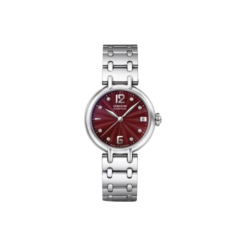 UNION GLASHUTTE/SA Автоматический Механический Движение Женские Часы 32 мм Красный