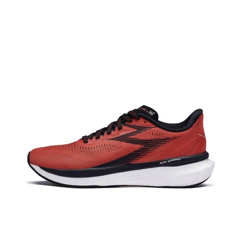361° Spire 5 Slip-resistant Abrasion-resistant Lightweight Low-Top Running Shoes Men's Red Black