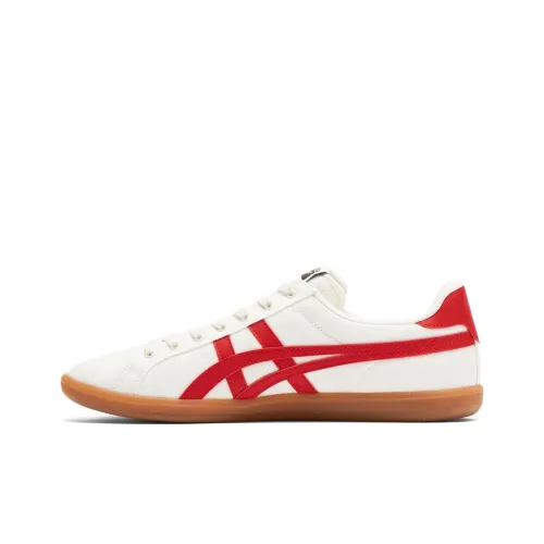 Onitsuka Tiger DD Trainer Амортизаторы Shock Absorbers Противоскользящие Устойчивые к истиранию Низкий топ Скейтборд Кроссовки Unisex Белый Красный