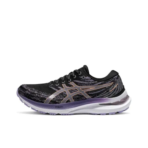 Asics Gel KAYANO 29 Устойчивый к истиранию Дышащая Низкий Топ Обувь для Беговых соревнований на длинные дистанции Женская Черный Фиолетовый