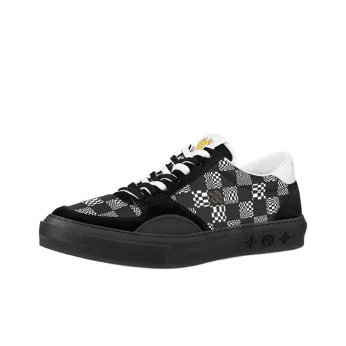 LOUIS VUITTON Ollie Low Топ Скейтборд Кроссовки Мужские Черные