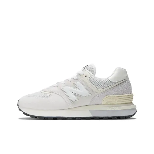 New Balance NB 574 Амортизация устойчивость к истиранию дышащий низкий верх повседневная беговая обувь унисекс серо-бежевый