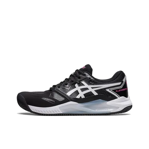 Asics Challenger 13 Gel Abrasion Resistant Низкий Топ Теннисные Кроссовки Черный Белый Розовый