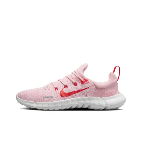Nike Free Rn 5,0 Low Топ Повседневные Беговые Кроссовки Женские Розовые