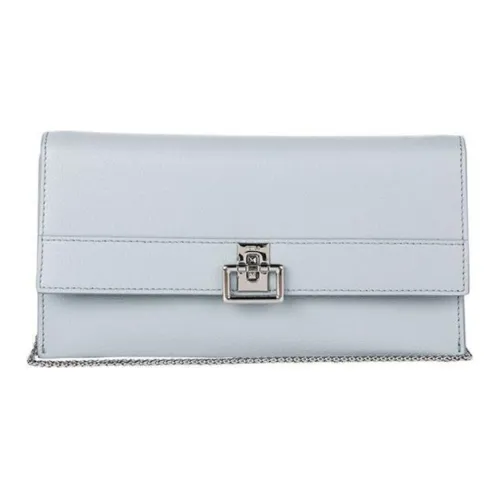 Furla Телячья кожа Одно плечо Через плечо Клатч Женский Светло-синий