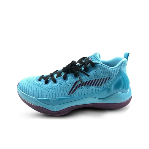 Лайнер YuShuai 11 CBA League PE Амортизация Противоскользящие Низкий Топ Баскетбольные Кроссовки Мужские Озерный Синий