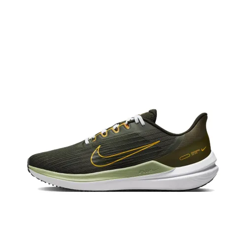 Nike Zoom Winflo 9 Амортизация Противоскользящий Устойчивый к истиранию Легкий Отскок Низкий Топ Беговые кроссовки