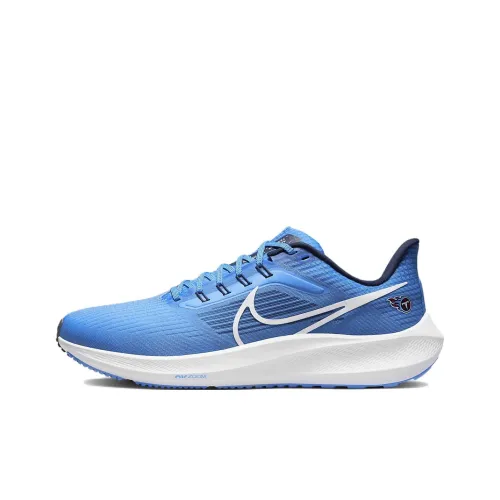 Nike Air Zoom Pegasus 39 Slip-Resistant Дышащий Легкий Низкий Топ Марафон Беговые кроссовки Мужские Прибрежный Синий