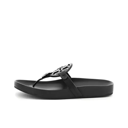 TORY BURCH Miller Резиновая подошва Шлепанцы Женские Черный