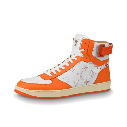 LOUIS VUITTON Rivoli Высокие Топы Стильные Скейтбординги Мужские Апельсиновые