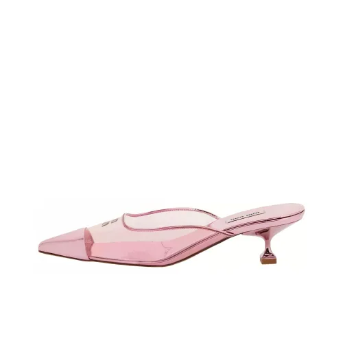 MIU MIU Домашние тапочки Женские Розовые