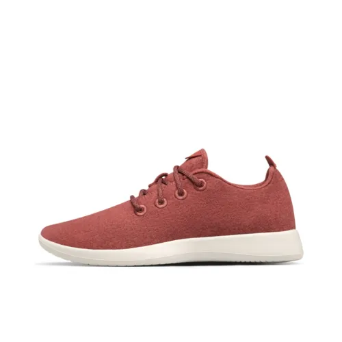 Allbirds Wool Runner Slip-Resistant и Breathable Low Top Спортивная Повседневная Обувь Женская Flame Kiss Creamy Sole